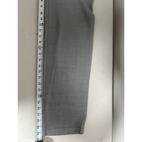 St. John Flat Front Trouser Dress Pants Straight Leg Gray Tweed Size 6 Womens - Picture 9 of 11